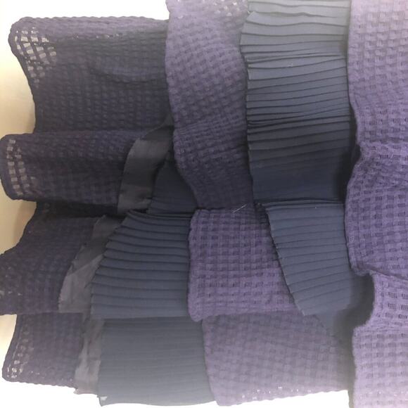 Anthropologie Ric Rac Ruffle Tier Purple Dress xs - Picture 5 of 12